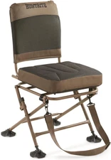 360° Swivel Hunting Blind Chair – Folding Portable Seat w/ Padded Cushion, 300 l