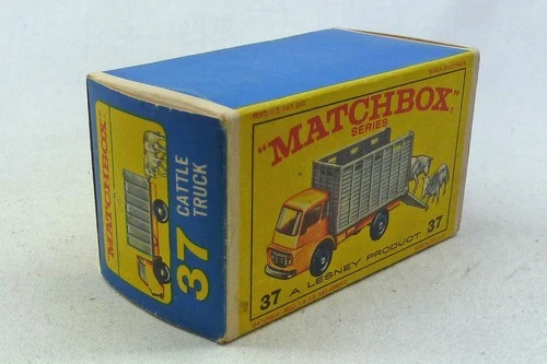 Lesney Matchbox Toys MB37c Cattle Truck ORIGINAL Empty E4 Type Box