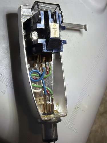 Denon DL 160 cartridge high output moving coli With Head Shell Tested 👍