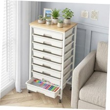 Rolling Storage Cart with 8 Drawers Utility Cart Plastic Organizers for