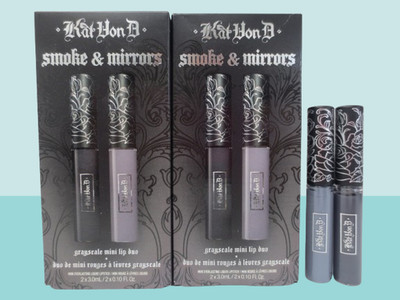 KAT VON D SMOKE & MIRRORS GRAYSCALE MINI LIP DUO MINI LIPSTICK LOT OF 2