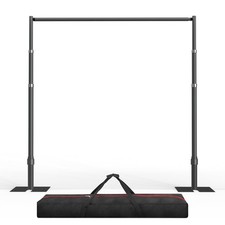 EMART Pipe and Drape Backdrop Stand Kit, 8.9ftx10ft Heavy 8.9X10FT, Black