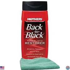 Back-To-Black Trim & Plastic Restorer 12oz with Microfiber Cloth Kit