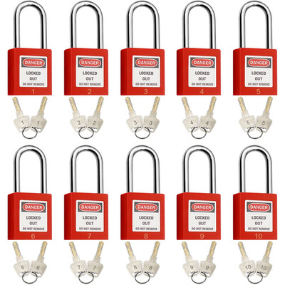 Safby Lockout Tagout Locks Safety Padlock Keyed Differently Loto Safety