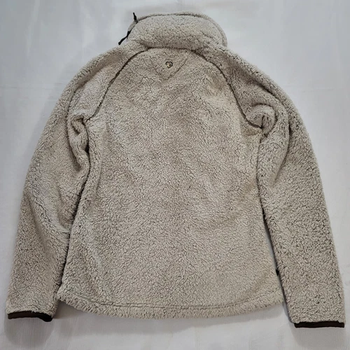 Kuhl Jacket Womens Small Beige Pile Flight Sherpa Fleece Hooded Coat Full Zip - Picture 9 of 12