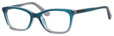 ENHANCE EN4055 WOMEN'S PLASTIC EYEGLASSES 48-16-135 TEAL FADE WITH SOFT CASE