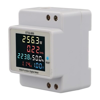 Frequenzmesser Kilowattstundenmeter Einzelphase Monitor PC Feuerschutzmittel