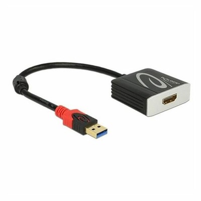Delock Adapterkabel USB 3.0 Stecker > HDMI Buchse schwarz, 62736