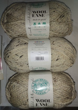  3 Pack Lion Brand Yarn Wool-Ease Thick  Quick Bulky Yarn, Oatmeal - NEW 