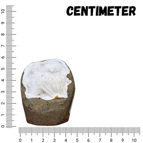 Scolecite w/ Apophyllite Crystals Geode Minerals Specimen 186g + 1 Amethyst Gift - Picture 3 of 13