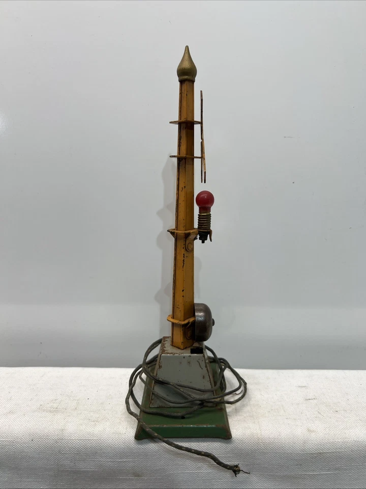 AMERICAN FLYER PREGUERRA O/ESTÁNDAR 2116 TIMBRE AUTOMÁTICO SEÑAL RR EN MUY BUEN ESTADO PROBADO Foto 4 de 4