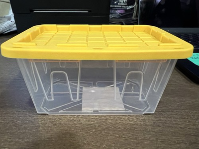 #ad Lowe’s Teeny Tiny Tote Clear Mini Commander Storage Container With Lid $3.97