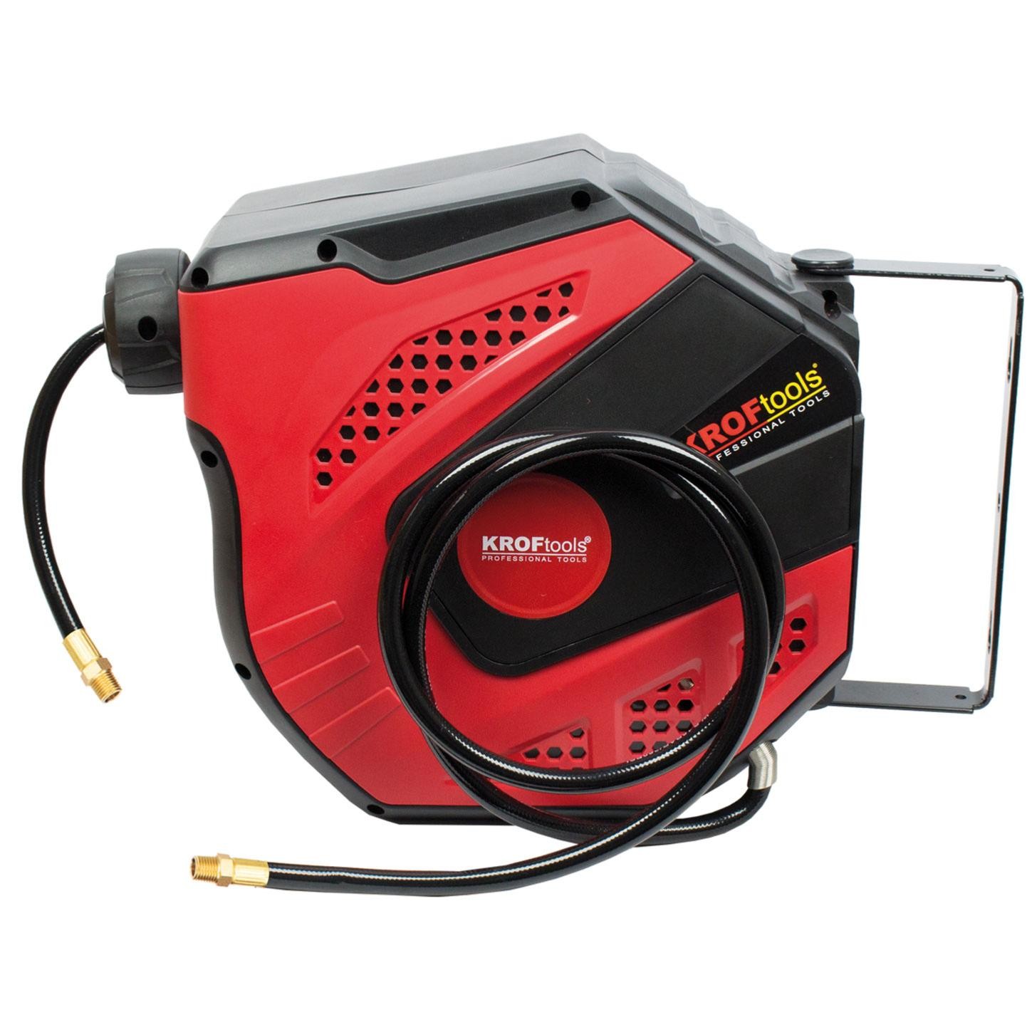 Enrouleur automatique air comprimé 15m orientable à 180° pour outillage pneumatique