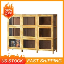 Modular Wood & Acrylic Display Cabinet- Storage Shelf for home Interior