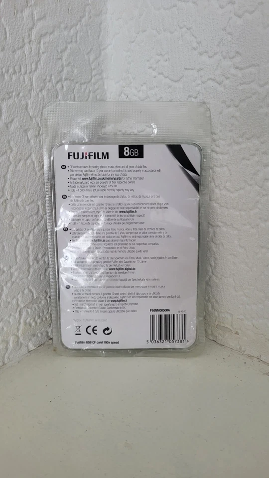 FujiFilm 8GB 100X Compact Flash Card (NEW SEALED) - Image 2 of 2
