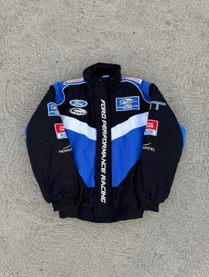 Oldtimer Ford Performance Racing/Bomberjacke, Retro Formel1 bestickte Jacke