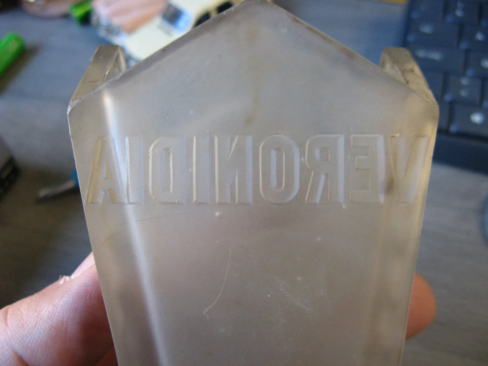 Bouquetière voiture Art Déco pâte de verre 1920 – rare – 19cm – Veronidia DAUM ? - Photo 3/4