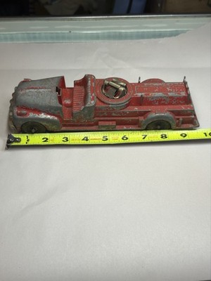 Vintage 1950 s Hubley Kiddie Toy Fire Truck #468 Red Pressed Steel 9.5 