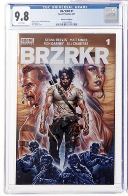 BRZRKR #1 CGC 9.8 (Boom! Studios, 2021) Keanu Reeves Brooks Foil Edition comic