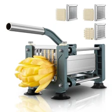 FOHRER French Fry Cutter, Professional Manual Potato Cutter for Fries with 1/...
