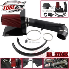 For GMC Chevrolet Chevy 1999-06 Performance Cold Air Intake Kit + Red Filter 4"