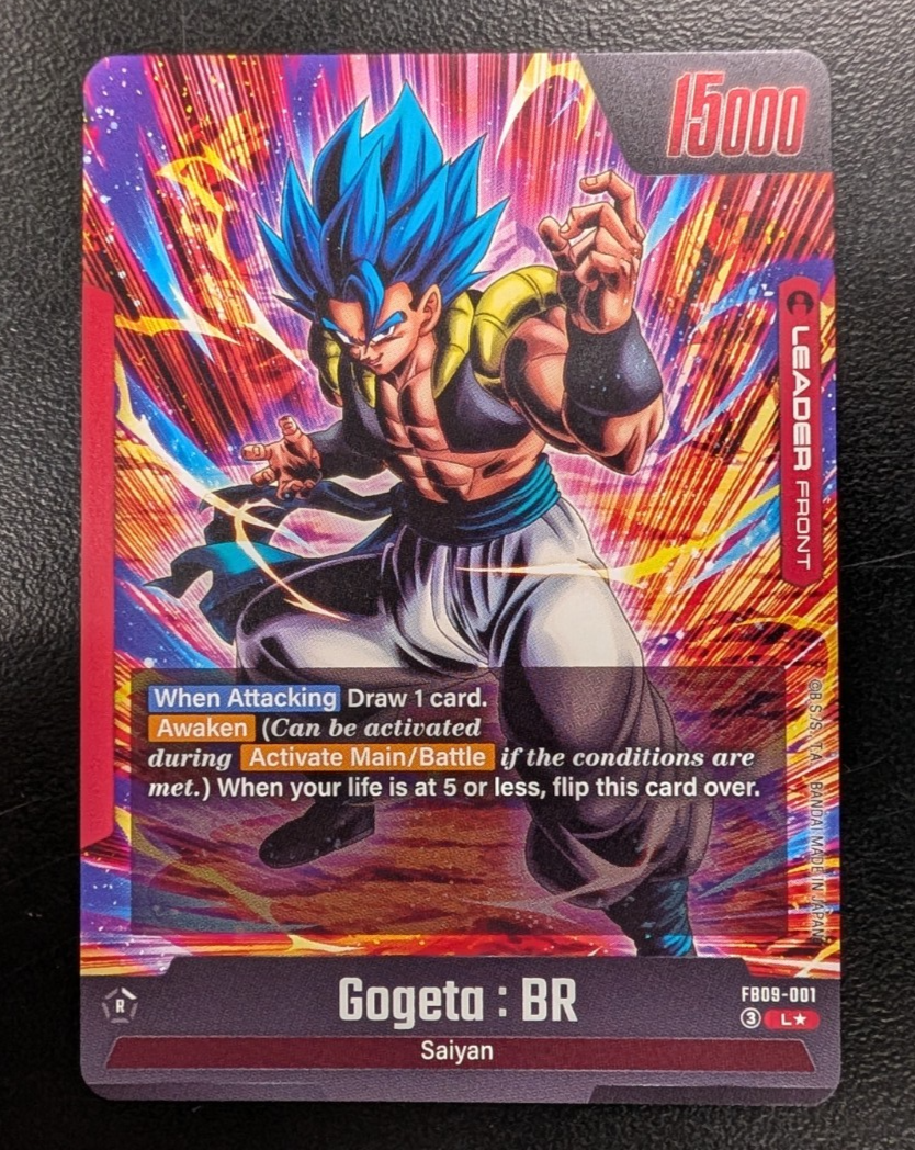 Gogeta : BR FB09-001 Alternate Art Dual Evolution Dragon Ball Card