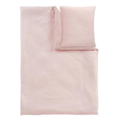 Alavya Home Bettwäsche Cozy Pink 135x100   Bio-Musselin-Bettwäsche-Set GOTS