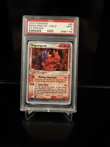 Magcargo ex graded PSA 9 for sale on eBay