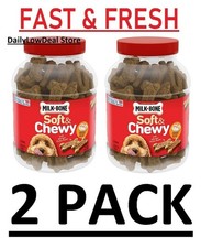 2 PACK - Milk-Bone Soft  Chewy Chicken Recipe Dog Snacks 37 oz. 