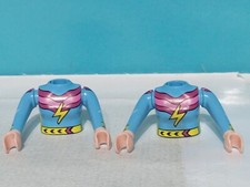 PLAYMOBIL x2 K&Ouml;RPER ARME FIGUR HELDIN SUPERHELDIN REF 71456 SERIE 25