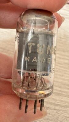 NOS TUNGSOL LONG Gray PLATES RING GETTER 1953 Hifi Amplifier AUDIO TUBE