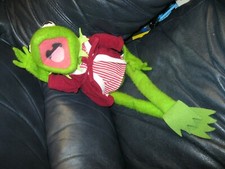 Vintage Kermit the Frog in Robe Muppet Doll 274 Fisher Price Rare