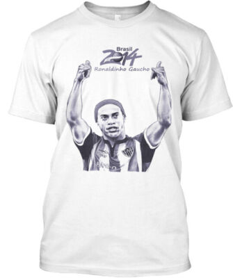 Ronaldinho Gaucho Tee T-Shirt Made in the USA Size S to 5XL