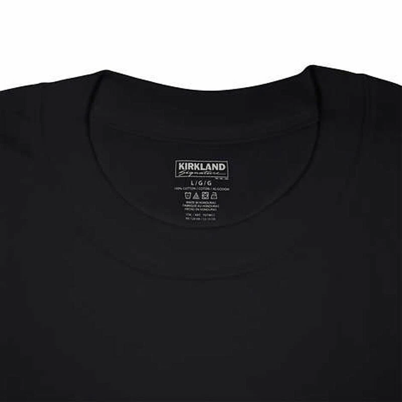 NEW! Kirkland Signature Men’s Crew Neck Tee, 6-pack Choose Color Size FAST S/H!! - product detail image 7