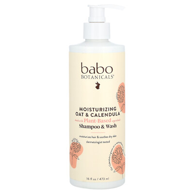 Moisturizing Shampoo & Wash, Oat & Calendula, 16 fl oz (473 ml)