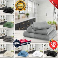 Luxury Bamboo Hand, Bath Towels Or Bath Sheet Highly Water Absorbent 600 GSM 2PK