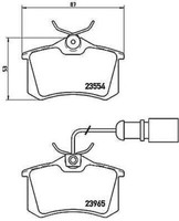 P 85 058 Brembo Bremsbelagsatz, Scheibenbremse FüR Ford, Seat, VW