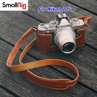 SmallRig Leather Half Case with Shoulder Strap for Nikon Z fc
