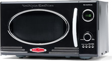 Nostalgia Retro Countertop Microwave Oven - Large 800-Watt - 25.4L - 12 Pre-Prog