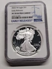 2022 W $1 PROOF AMERICAN SILVER EAGLE NGC PF70 FIRST RELEASE