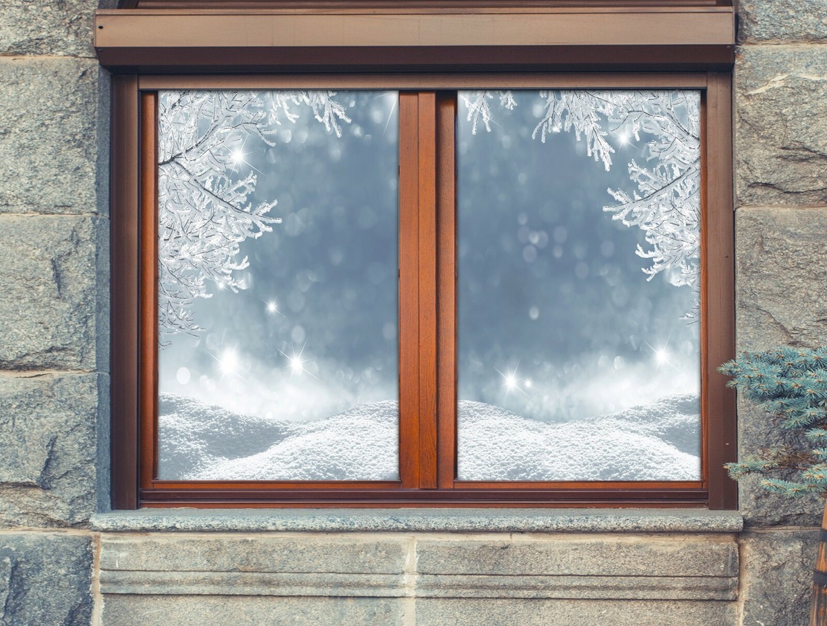 Snow Window Film Safety & Security Window Film Clear Glass Protection