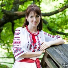 Ukrainian handmade embroidered shirt for ladies, blouse, sorochka, vyshyvanka