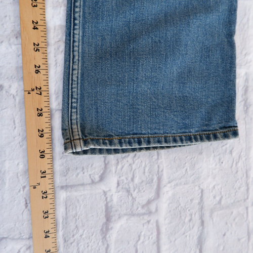 Levi Strauss Signature Juniors Girls Boot Cut Medium Wash Blue Jeans 15 36x30 - Picture 12 of 15