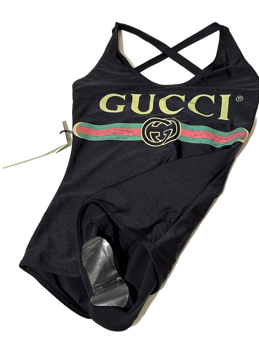 BN Gucci Iconic One Piece Black Swimsuit, Size XS | eBay