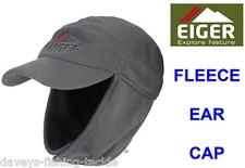 EIGER FLEECE EAR CAP FOR WINTER HOLIDAY NORWAY SKI SKIING SNOW MOBILE BOARDING