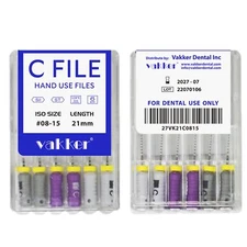 Vakker Dental C-Files l 21/25mm Rotary Endodontic Stainless Steel Hand Use