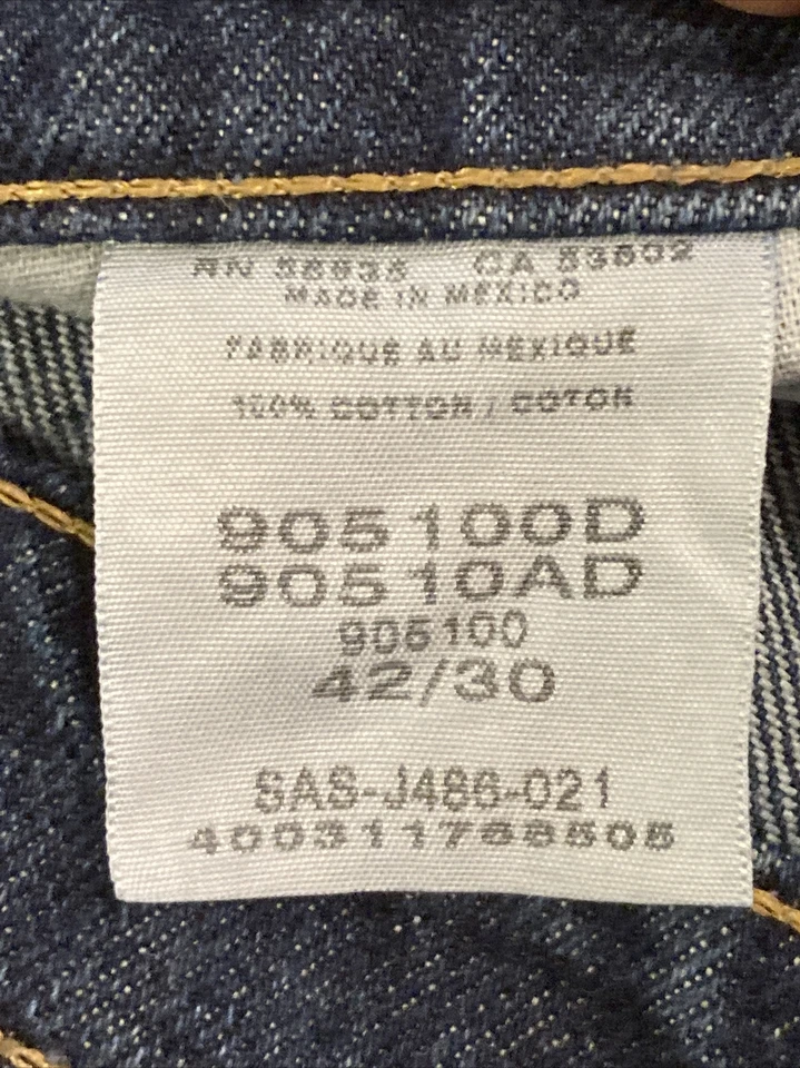 Cabelas Outdoor Gear Azul 5 Bolsillos Pantalones de mezclilla relajados Jeans para hombre Talla 42 x 30 Foto 4 de 4