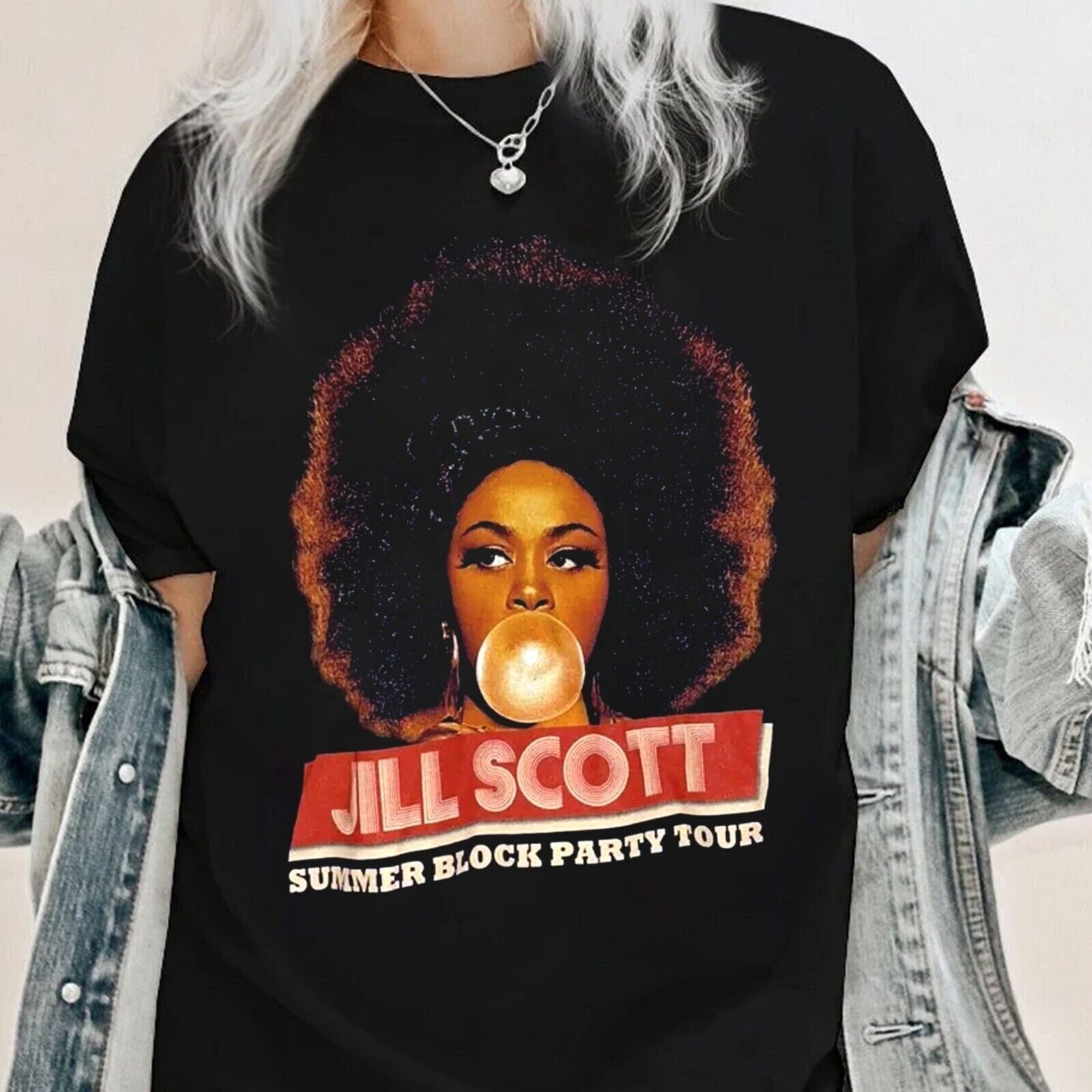 New Rare Jill Scott tour t-shirt Gift For Fans Men S-5XL Shirt | eBay