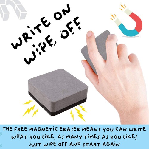 Weekly Planner Whiteboard | Magnetic Calendar for Fridge and Dry Wipe Pens - Picture 10 of 35