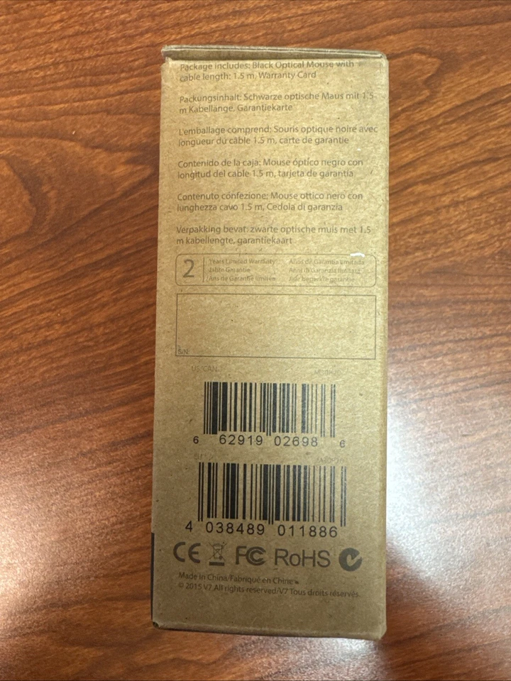 V7 PS/2 Optical Mouse M30P20 🐭M30P20-7N🐭 - Image 2 of 4